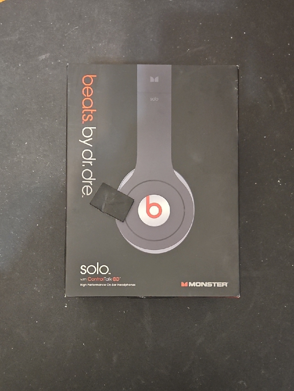Beats by Dr. Dre Solo Headphones - Black with Red Logo EUC